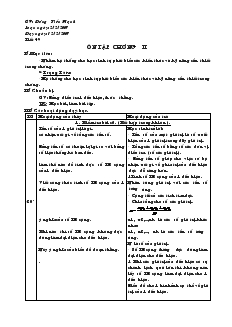 Giáo án Toán học 7 - Tiết 49: Ôn tập chương II