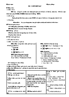 Giáo án Toán học 7 - Tiết 5: Luyện tập