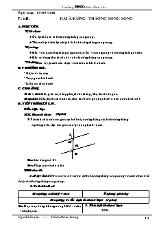 Giáo án Toán học 7 - Tiết 6 đến tiết 9