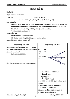 Giáo án Toán học 7 - Trường THCS Minh Tân