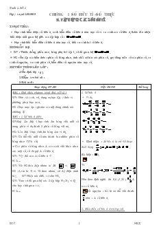 Giáo án Toán học 7 - Tuần 1 đến tuần 5