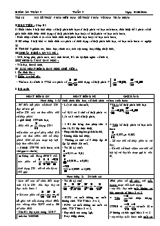 Giáo án Toán học 7 - Tuần 7