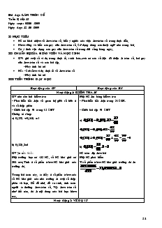 Giáo án Toán học 7 - Tuần 8