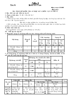 Giáo án Toán học 7 - Tuần 8