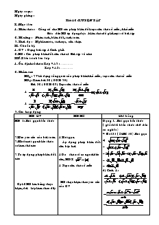 Giáo án Toán học 9 - Đại số - Tiết 12: Luyện tập