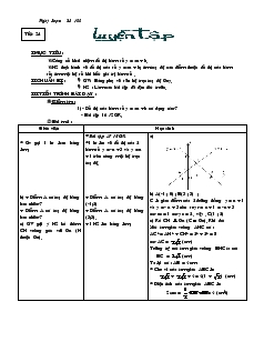 Giáo án Toán học 9 - Đại số - Tiết 24: Luyện tập