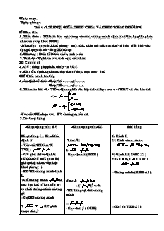 Giáo án Toán học 9 - Đại số - Tiết 4: Liên hệ giữa phép chia và phép khai phương