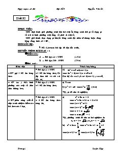 Giáo án Toán học 9 - Đại số - Tiết 52