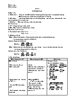 Giáo án Toán học 9 - Đại số - Tiết 7: Luyện tập