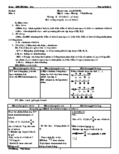 Giáo án Toán học 9 - Đại số  - Trường THCS Mỹ Phước Tây