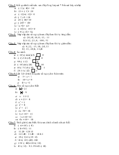 Ôn tập Toán 6