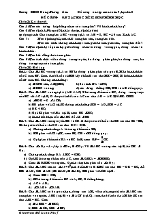 Đề cương ôn tập học kì II môn Hình học 7