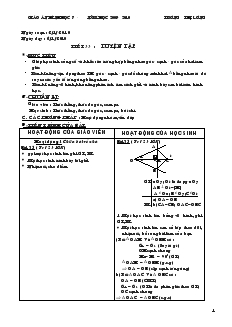 Giáo án Hình học 7 - Năm học 2009 - 2010 - Trường Thị Lương