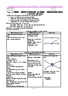 Giáo An Hình Học 7 - Trường THCS Lê Hồng Phong