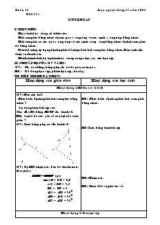 Giáo án Hình học 7 - Tuần 12