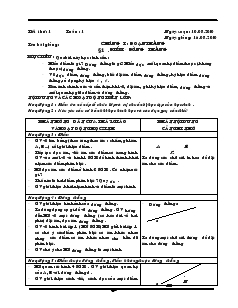 Giáo án Hình học 7 - Tuần 1 đến tuần 14