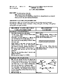 Giáo án Hình học 7 - Tuần 21 đến tuần 34