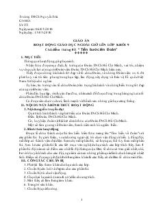 Giáo án hoạt động ngoại khóa tháng 3