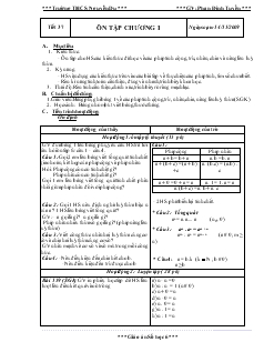 Giáo án Số học 6 - Kỳ I