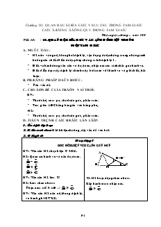 Giáo án Toán 7 - Chương III