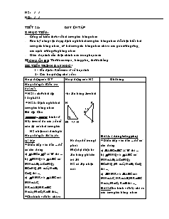 Giáo án Toán 7 - Hình học - Tiết 21: Luyện tập