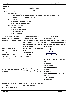 Giáo án Toán 7 - Hình học - Tiết 27: Luyện tập 2 - Trường THCS Hoà Bình