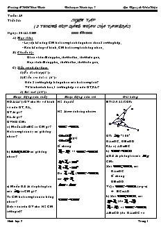 Giáo án Toán 7 - Hình học - Tiết 34: Luyện tập (3 trường hợp bằng nhau của tam giác) - Trường THCS Hoà Bình