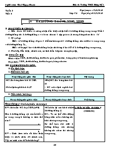 Giáo án Toán 7 - Hình học - Tiết 6: Hai đường thẳng song song