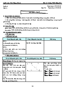 Giáo án Toán 7 - Hình học - Tiết 9: Luyện tập