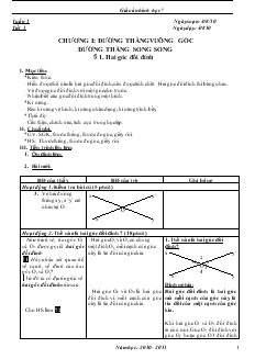 Giáo án Toán 7 - Tiết 1 đến tiết 32