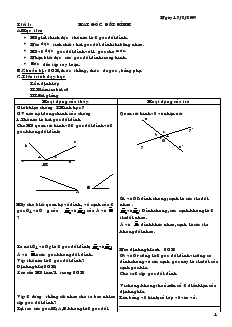 Giáo án Toán 7 - Tiết 1 đến tiết 66