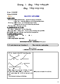 Giáo án Toán 7 - Tiết 1 đến tiết 70