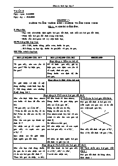 Giáo án Toán 7 - Tiết 1 đến tiết 70