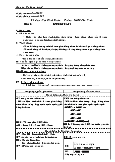 Giáo án Toán 7 - Tiết 23: Luyện tập 1