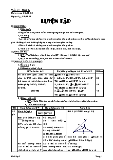 Giáo án Toán 7 - Tiết 33 đến tiết 70