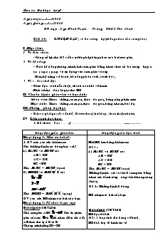 Giáo án Toán 7 - Tiết 34: Luyện tập