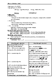 Giáo án Toán 7 - Tiết 36: Luyện tập