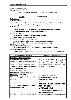 Giáo án Toán 7 - Tiết 38: Luyện tập 1