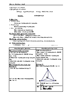 Giáo án Toán 7 - Tiết 58: Luyện tập