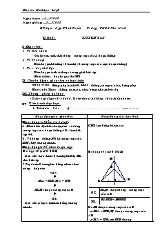 Giáo án Toán 7 - Tiết 60: Luyện tập