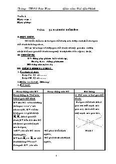 Giáo án Toán 7 - Trường THCS Bản Hon