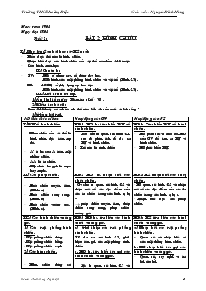 Giáo án Toán 7 - Trường THCS Hoàng Diệu