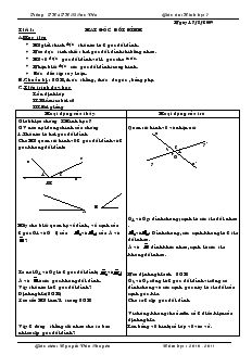 Giáo án Toán 7 - Trường TH&THCS Cao Vều