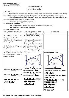 Giáo án Toán 9 - Tuần15 đến tuần 18