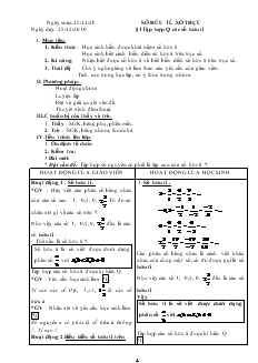 Giáo án Toán học 7 (cả năm)