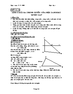 Giáo án Toán học 7 - Học kỳ II - Tiết 54, 55