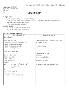 Giáo án Toán học 7 - Tiết 05: Luyện tập