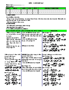 Giáo án Toán học 7 - Tiết 12: Luyện tập