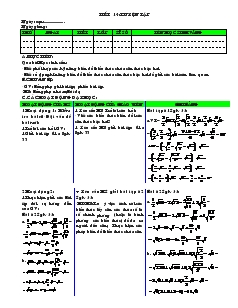 Giáo án Toán học 7 - Tiết 14: Luyện tập