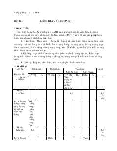 Giáo án Toán học 7 - Tiết 16: Kiểm tra 45 phút - Chương 1